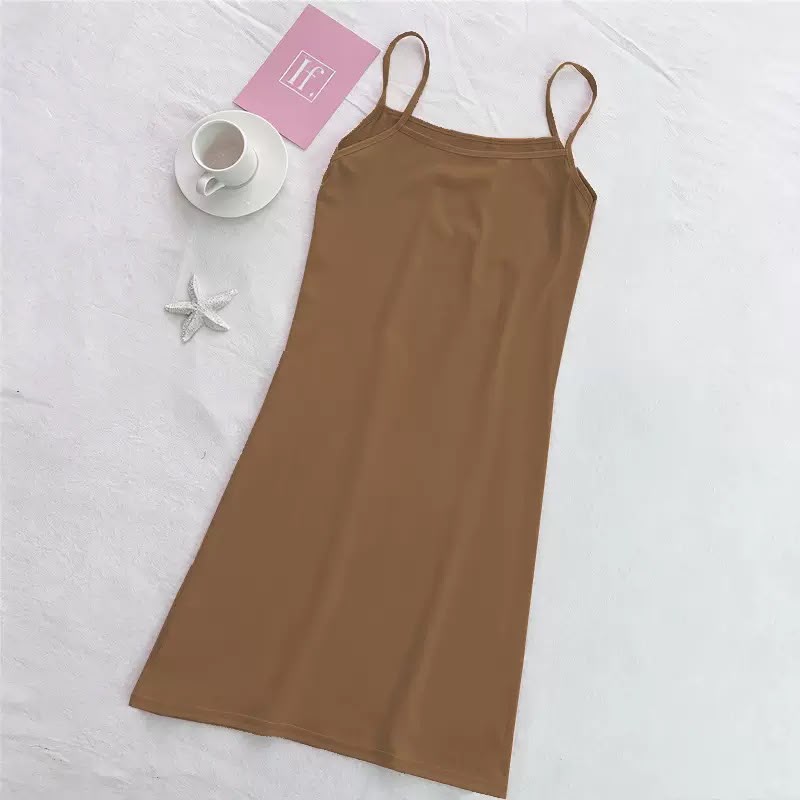 Women's Adjustable Spaghetti Strap Cami Slip Dress – Ultra-Soft Inner Wear & Loungewear-207