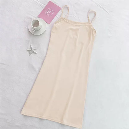 Women's Adjustable Spaghetti Strap Cami Slip Dress – Ultra-Soft Inner Wear & Loungewear-207