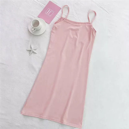 Women's Adjustable Spaghetti Strap Cami Slip Dress – Ultra-Soft Inner Wear & Loungewear-207