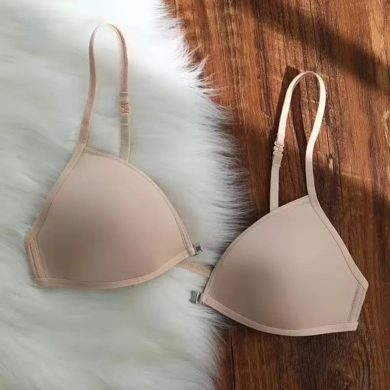 Stylish Front Closure Triangle Cup Bra with Convertible Adjustable Straps -k164