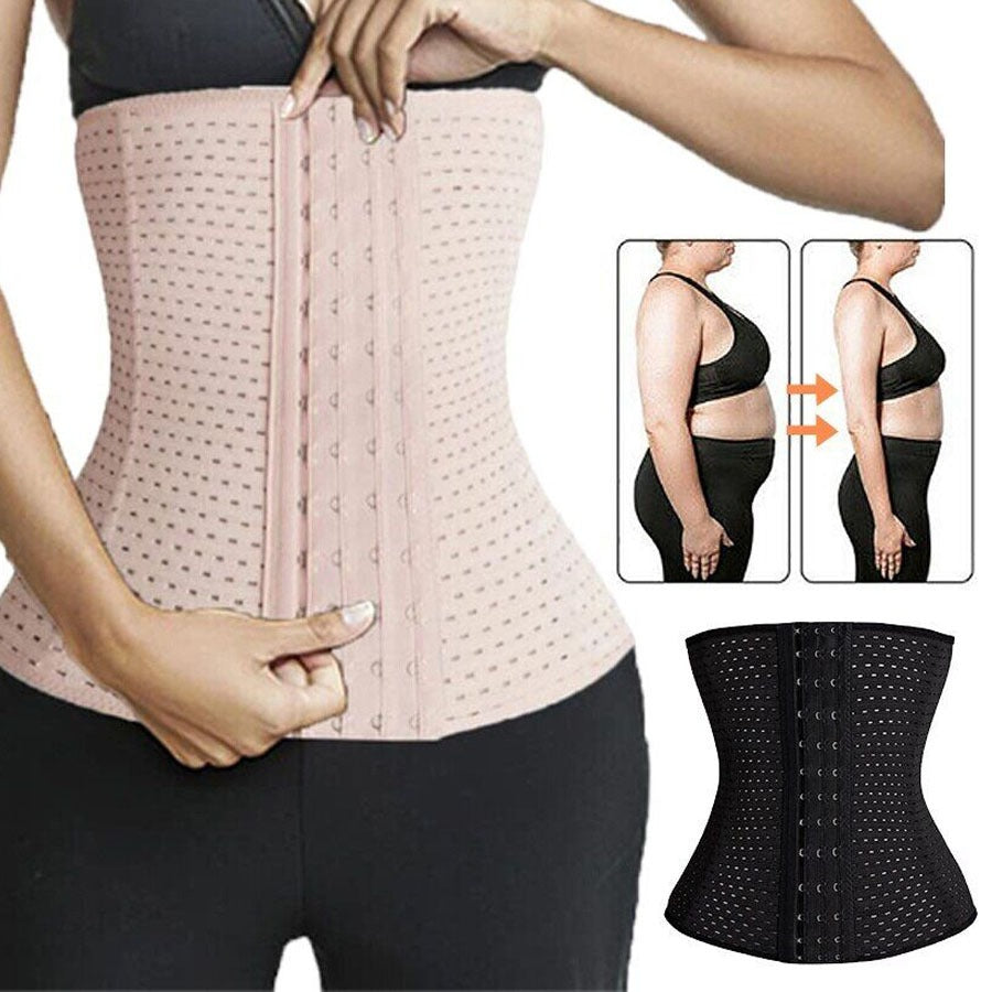 Flourish Waist Trainer Corset – Adjustable Slimming Body Shaper M+