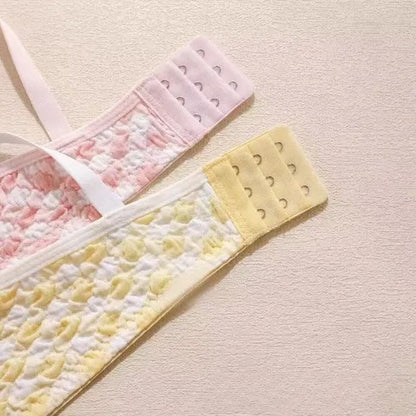 Pack of 2 Checkered Teenage Cotton Bra – Soft, Stylish & Everyday Comfort for Teenagers 8411