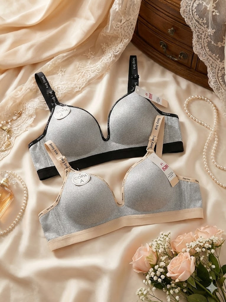 Flourish Pack of 3  Premium Seamless Everyday Comfort Bra with Perfect Fit & Soft Support (2535)
