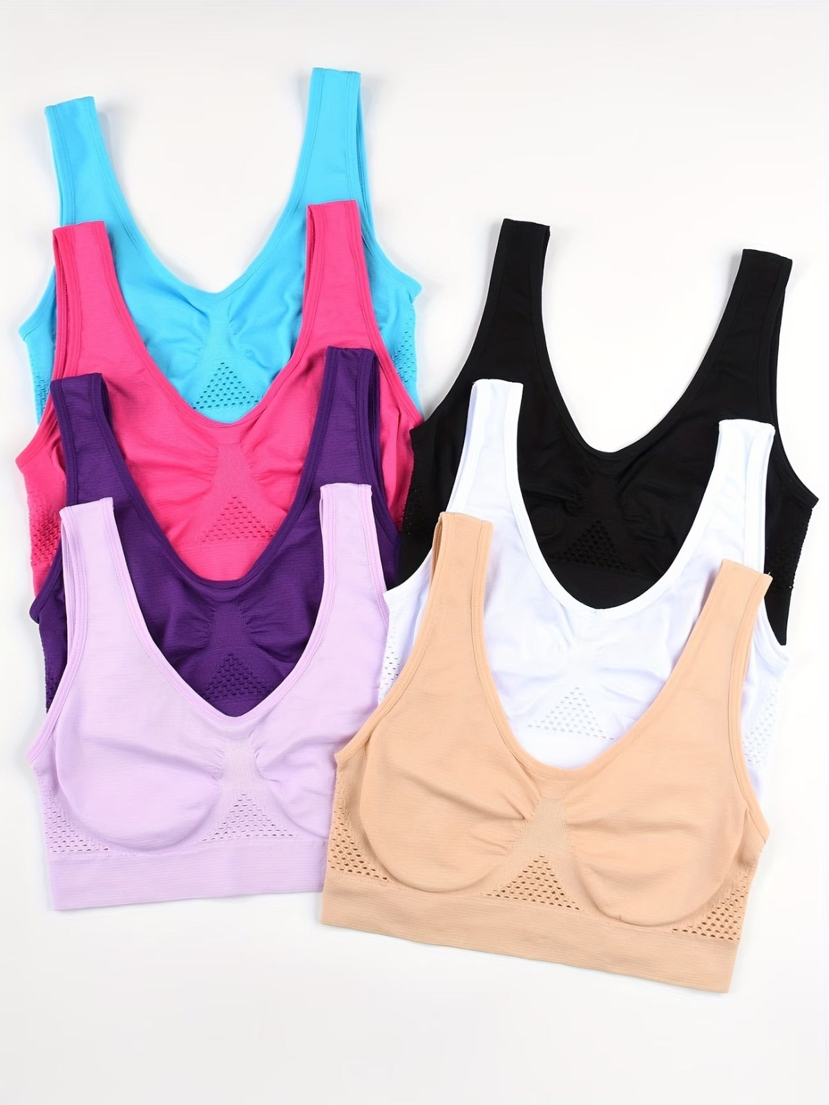 Women's Nylon Air Bra – Seamless Non-Padded Non-Wired Breathable Summer Comfort Bra