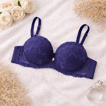 Flourish Ladies Fancy Wired Bra Premium Quality Wire Bra  Soft & Comfortable Full Coverage Stylish Textured Lace Design Party, Daily & Casual Wear A2318