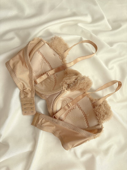 New High Quality Sexy Cute Kitty Anime Soft Plush Design Bra & Panty Set E07