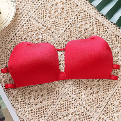 1 Pc Light Padded Cute Strapless With Free Invisible Straps Strapless bra 3D20024  (suitable for small cup size)