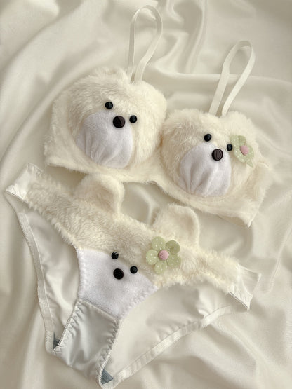New High Quality Sexy Cute Kitty Anime Soft Plush Design Bra & Panty Set E07