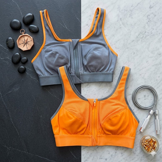 Aura Active: Zen-Zip High-Impact Racerback Bra 99002