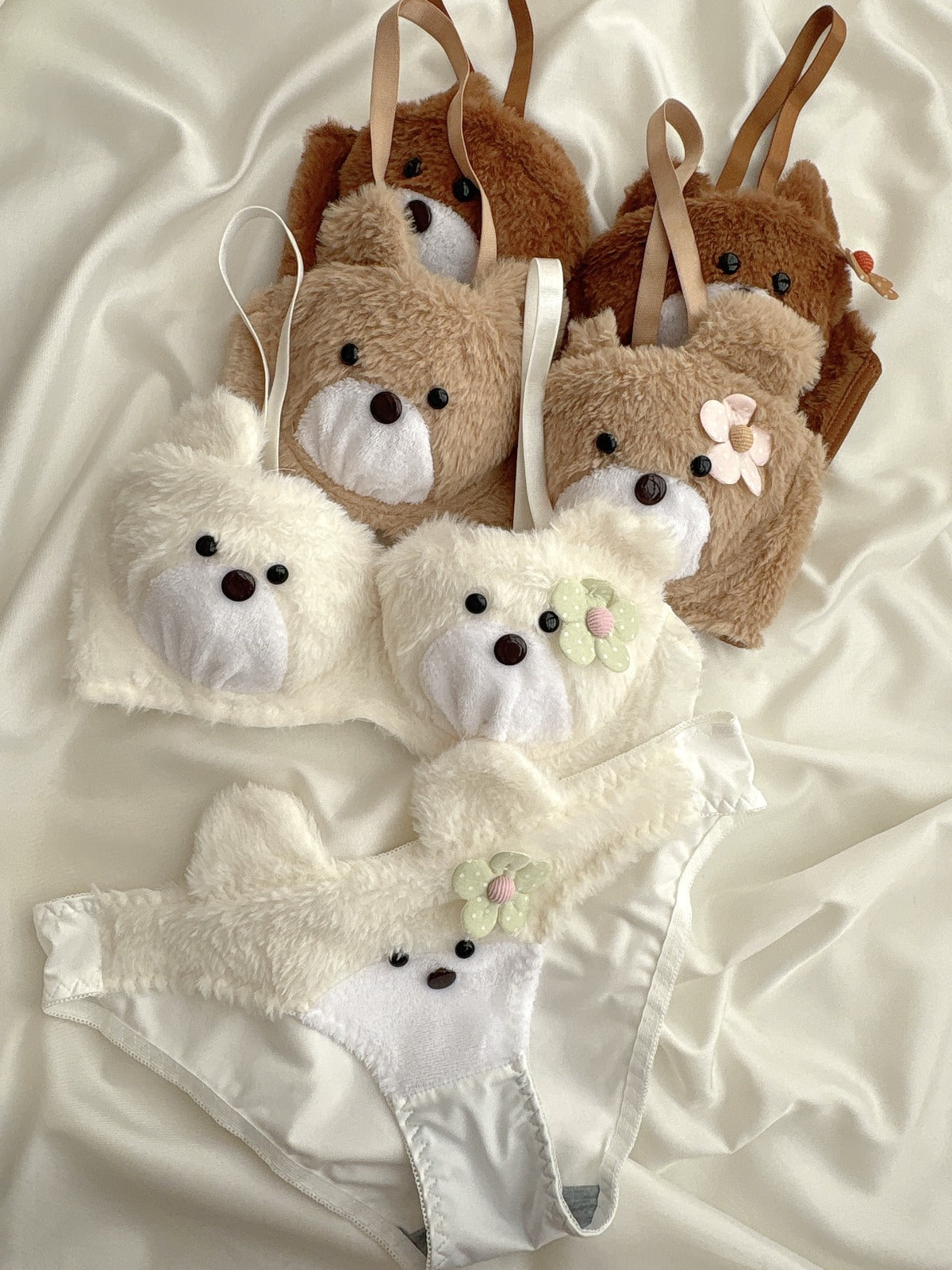 New High Quality Sexy Cute Kitty Anime Soft Plush Design Bra & Panty Set E07