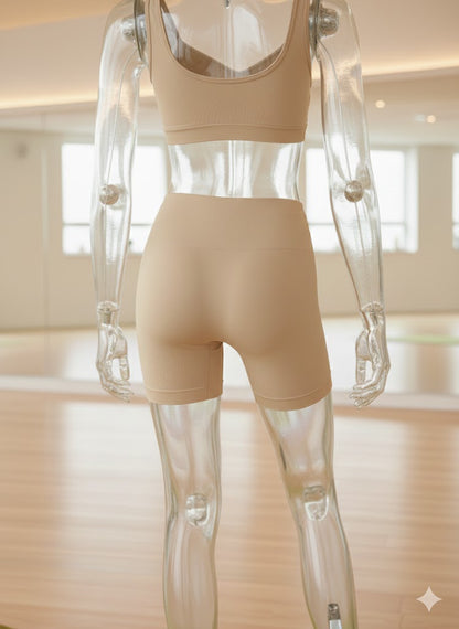 Pack of 2 Premium Seamless Stretchable Mid-Thigh Shorts – Soft & Breathable Fabric | Comfortable Daily Wear & Activewear