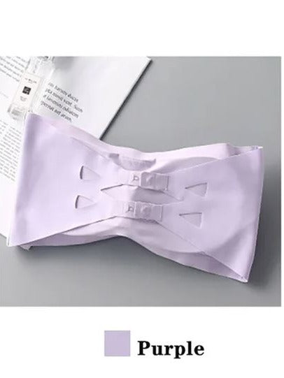 1 Pc Breathable Ice Silk Padded Tube Top Strapless Bra – Adjustable, Wrapped & Summer-Friendly Bra for Women – 660