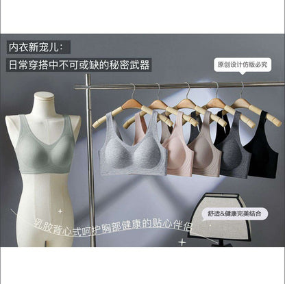 Flourish Ribbed Seamless Push-Up Sports Bra – Soft Fit, Natural Lift & Everyday Elegance 8126