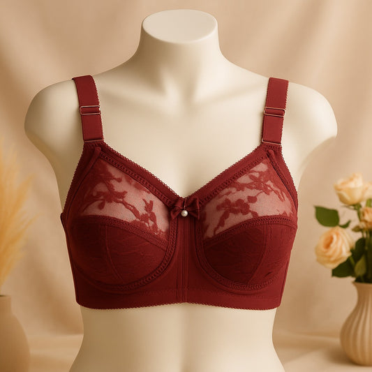 Flourish Disclosure  Non-Padded Non-Wired Full Coverage Bra Plus Size