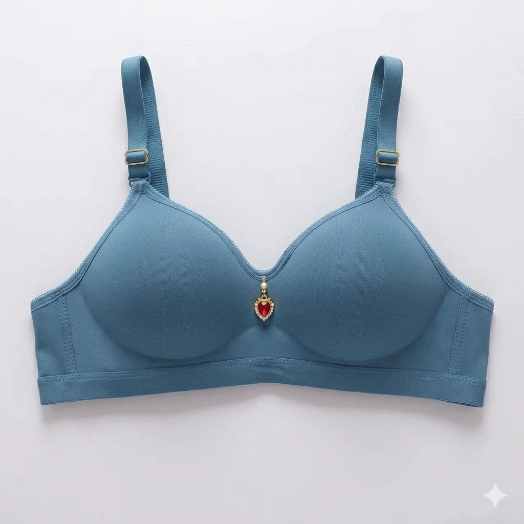 Pack Of 3 Premium Seamless Everyday Light Padded Bra – Wireless & Breathable Support  6601