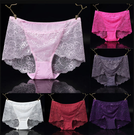 Flourish Pack Of 3 Lace See Through Net Panties 673