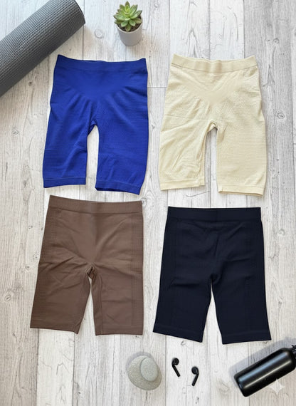 Pack of 2 Premium Seamless Stretchable Mid-Thigh Shorts – Soft & Breathable Fabric | Comfortable Daily Wear & Activewear