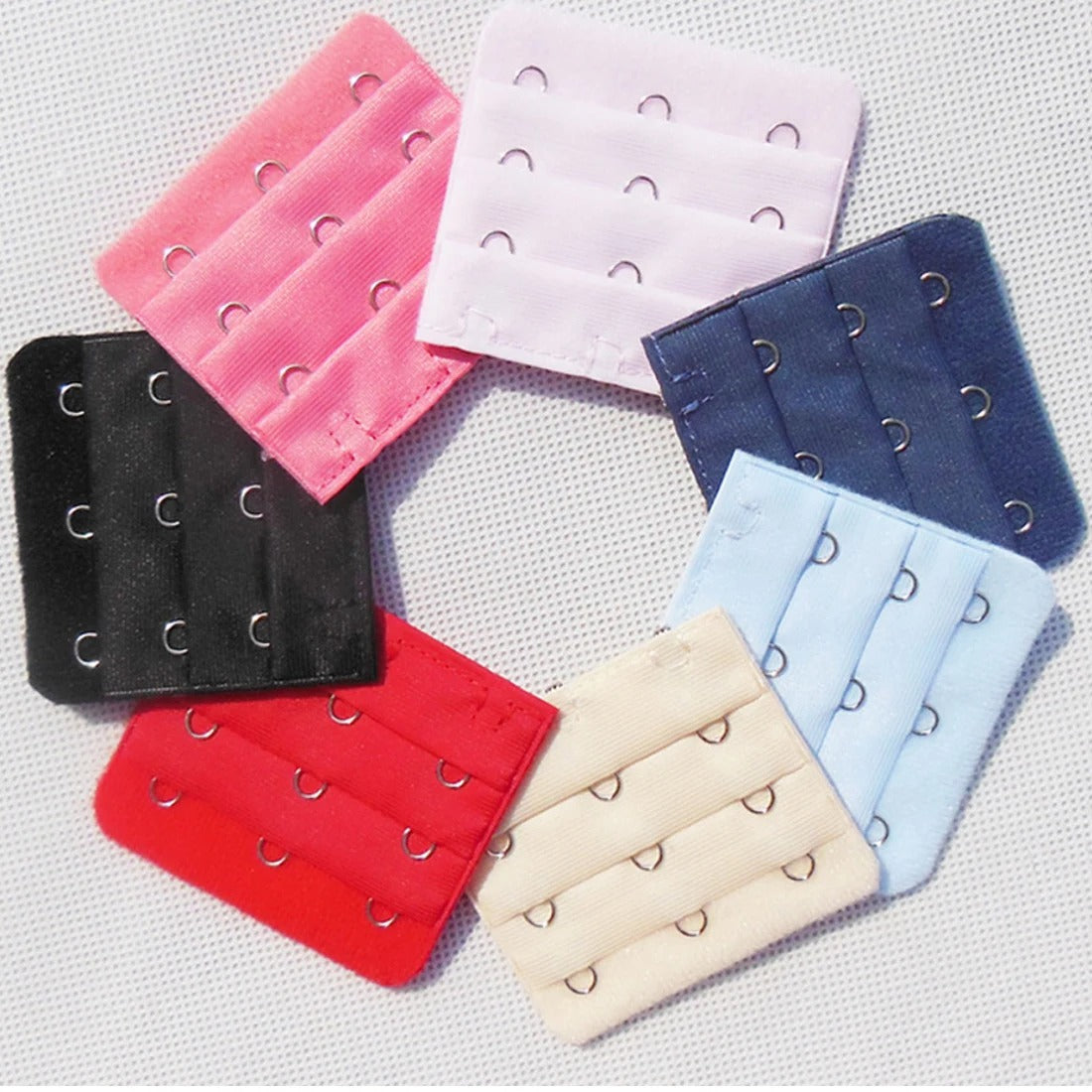 Pack Of 3 Elastic Bra Extender – 3 Rows 3 Hooks Increases Band Size Comfortably