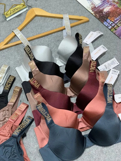 Flourish Luxury Signature Bra & Panty Set – Padded with Crystal Rhinestone Straps 3035