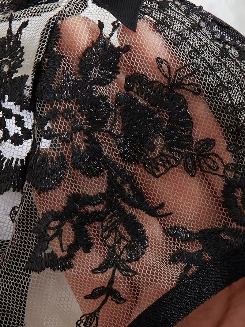Lingerie Set - Sexy  Flirty Hot  Floral Embroidered Design Perfect for Adults, Novelty & More  Lingerie Sets B024