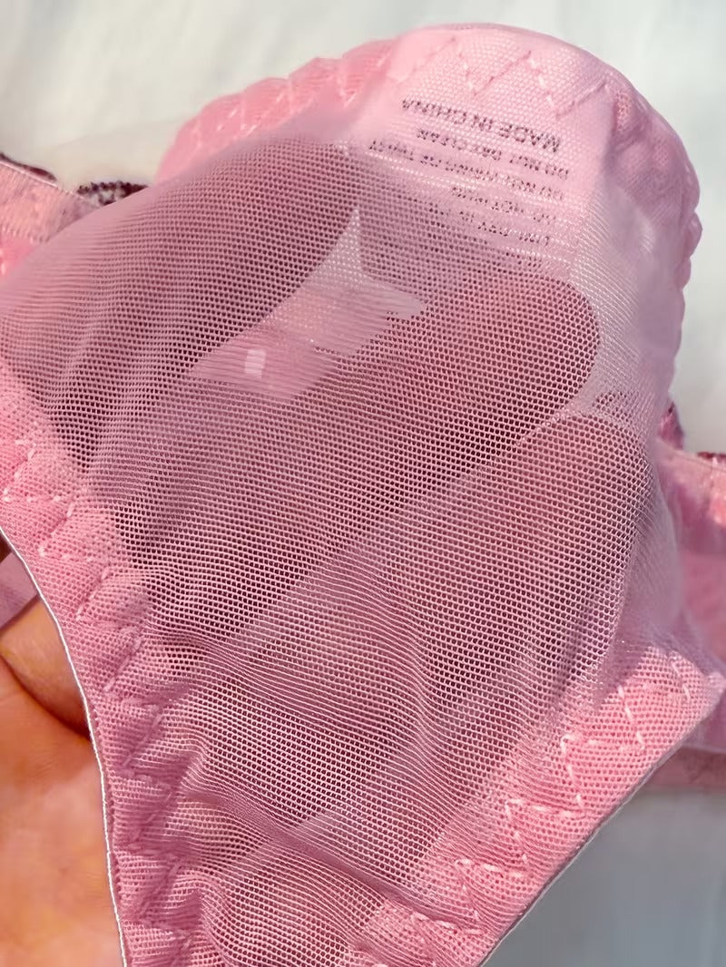 Flourish New Style Sexy Elegant Red Flower Lace Lingerie Set  Non Padded Wired bra  – Soft Mesh Floral Embroidered Bra & Panty MSL402