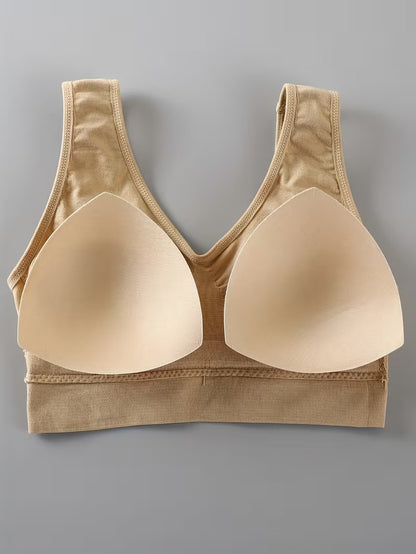 Flourish Pack of 3 Women's Seamless Wireless Comfort Bra – Soft Support Everyday Bralette 008