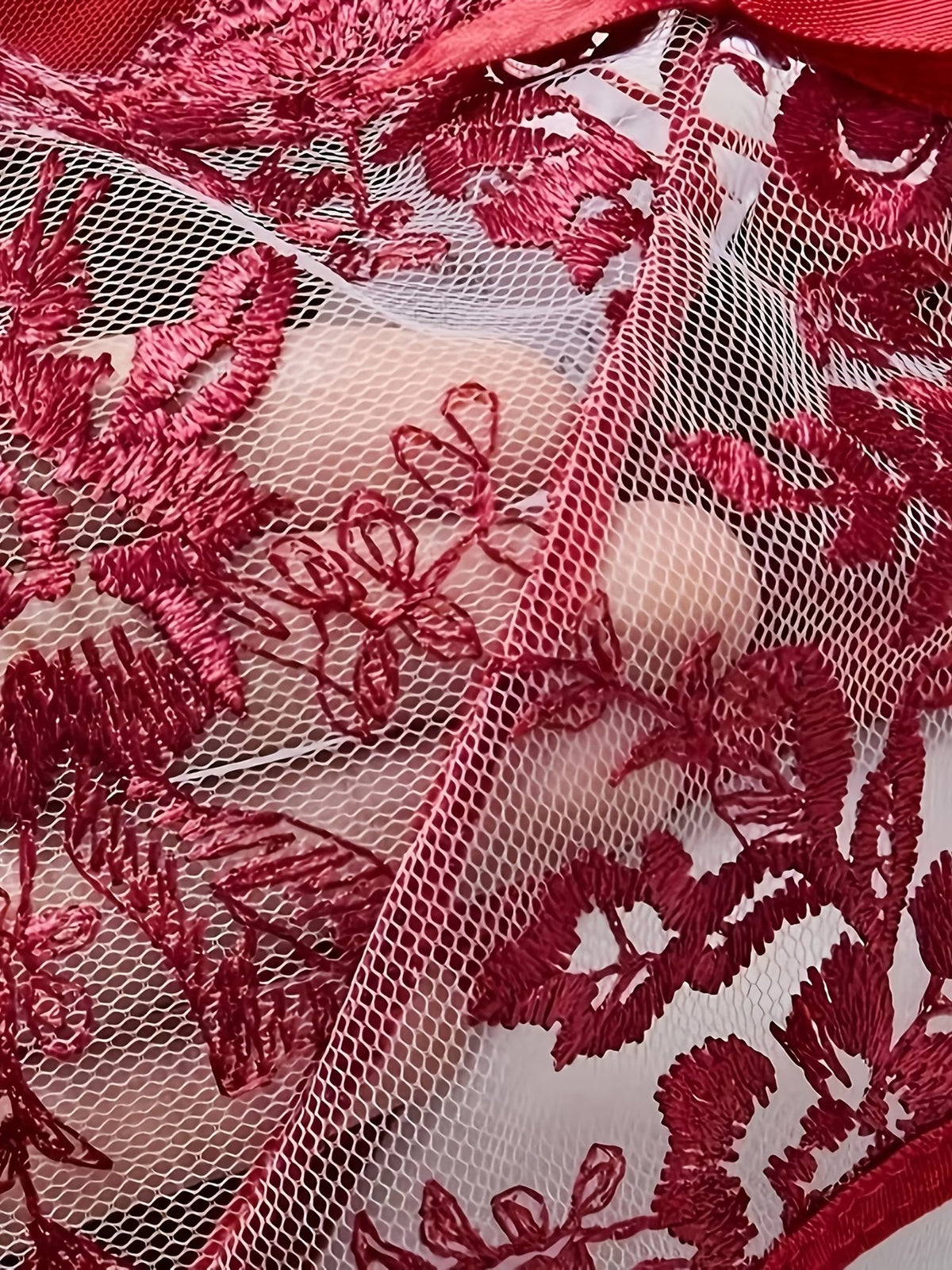 Lingerie Set - Sexy  Flirty Hot  Floral Embroidered Design Perfect for Adults, Novelty & More  Lingerie Sets B024