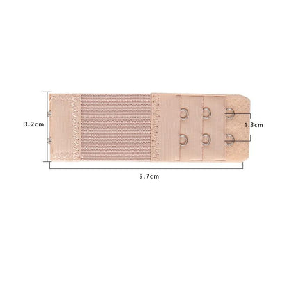 Pack Of 3 Elastic Bra Extender – 3 Rows 2 Hooks  Increases Band Size Comfortably