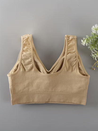 Flourish Pack of 3 Women's Seamless Wireless Comfort Bra – Soft Support Everyday Bralette 008