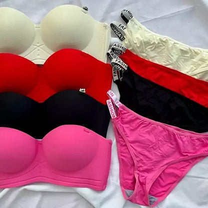 Flourish High Quality 2 in 1 Shoulder Straps Hard Padded Sports Bra & Panty Set E1178