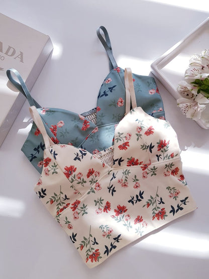 Flourish Beautiful Bloom Light Padded Adjustable Strap Cami Top 8632