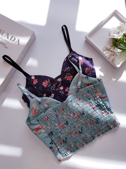 Flourish Beautiful Bloom Light Padded Adjustable Strap Cami Top 8632