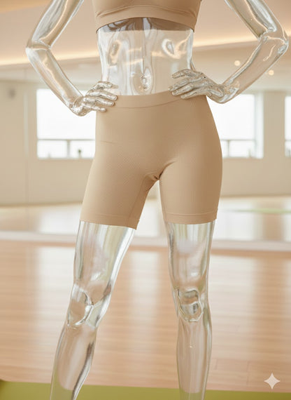 Pack of 2 Premium Seamless Stretchable Mid-Thigh Shorts – Soft & Breathable Fabric | Comfortable Daily Wear & Activewear