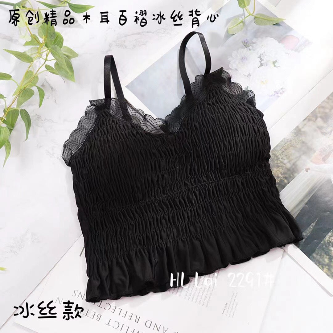 Flourish New High Quality Adjustable Straps Padded Spaghetti Crop Top 706