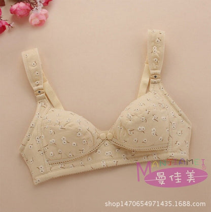 Double layered Seamless Front Button Front Open Non padded Bra-1302