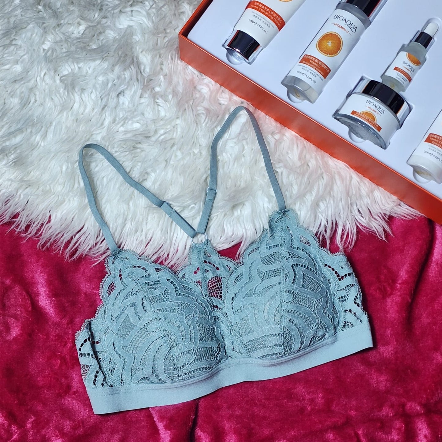 Flourish Pack of 2 Beauty Back Padded Lace Bra 112