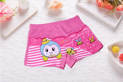 Flourish 4 Pcs Panties Girls Cotton Boxer Random Designs