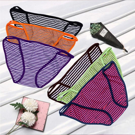 Flourish Pack Of 4 - Low Waist Cotton Panties For Women-369