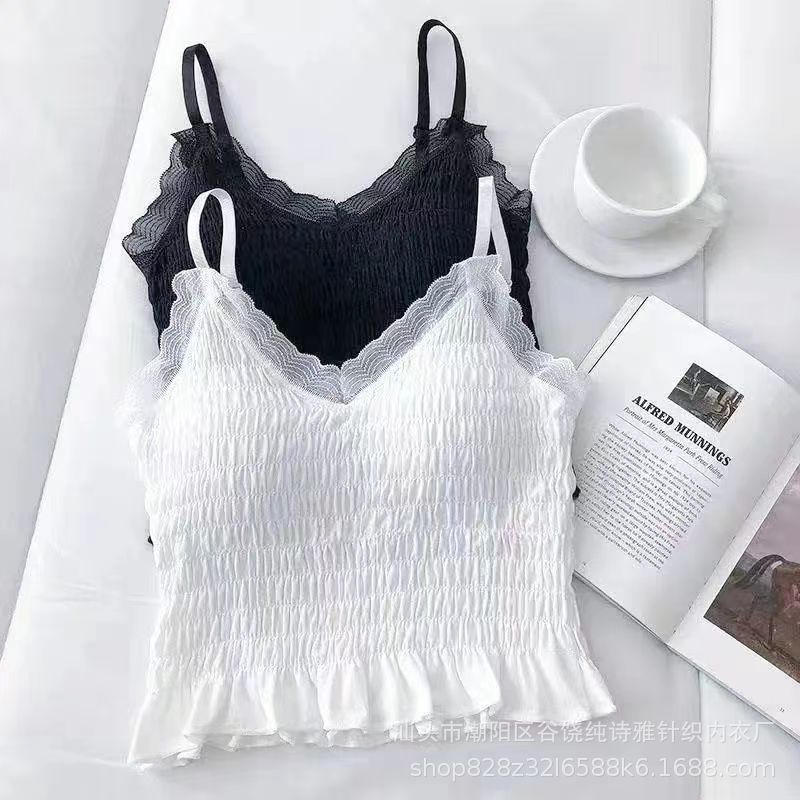 Flourish New High Quality Adjustable Straps Padded Spaghetti Crop Top 706