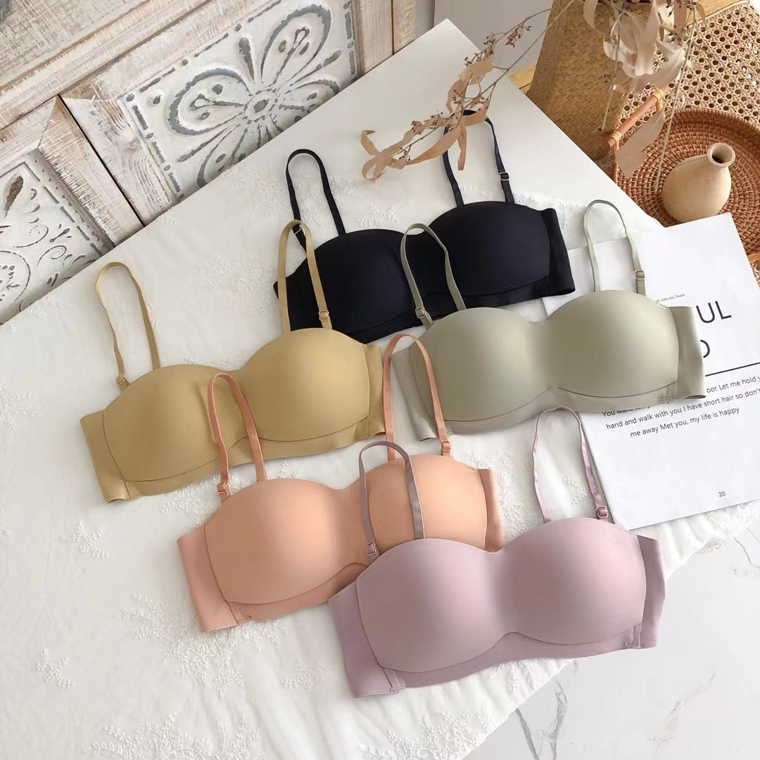 Flourish  New Silk High Quality Best Support 3 Hook Closure Half Cup Light Padded T-Shirt Bra