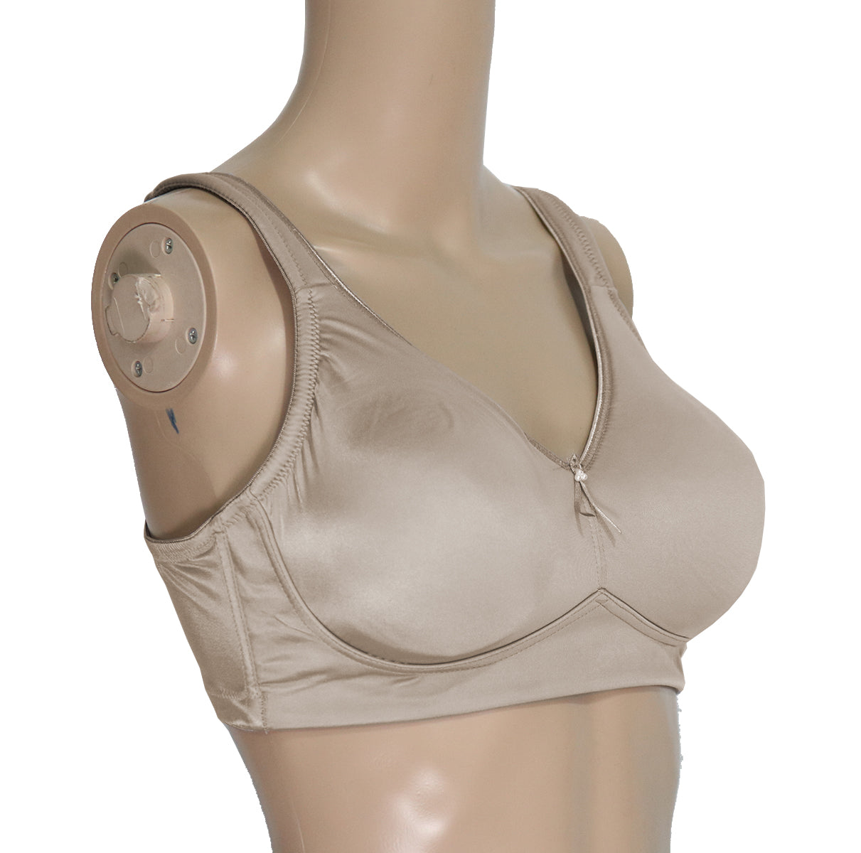 Flourish 61463 non-padded minimizer plus size bra in skin color, side view