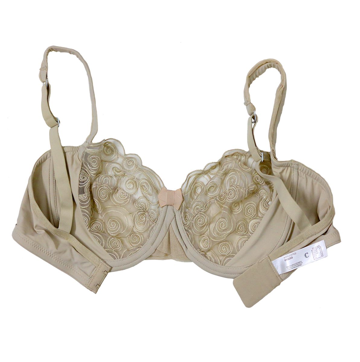 Flourish Leonisa Lace Non-Padded Wired & Demi Coverage Bra Panty Set