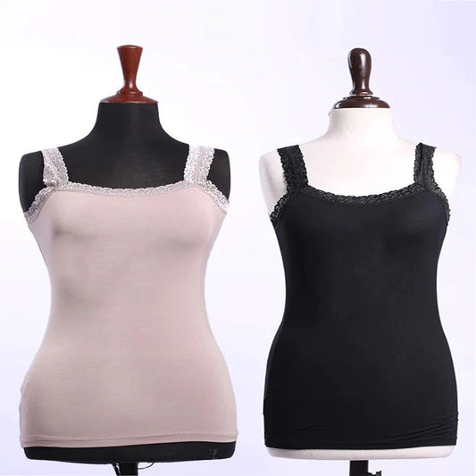 Flourish Padded Bra Shirt Women Tops Camisole With Integrated Bra