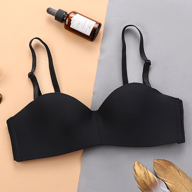 Flourish Light Padded Half Cup Plain Back Closure Adjustable Straps Bra