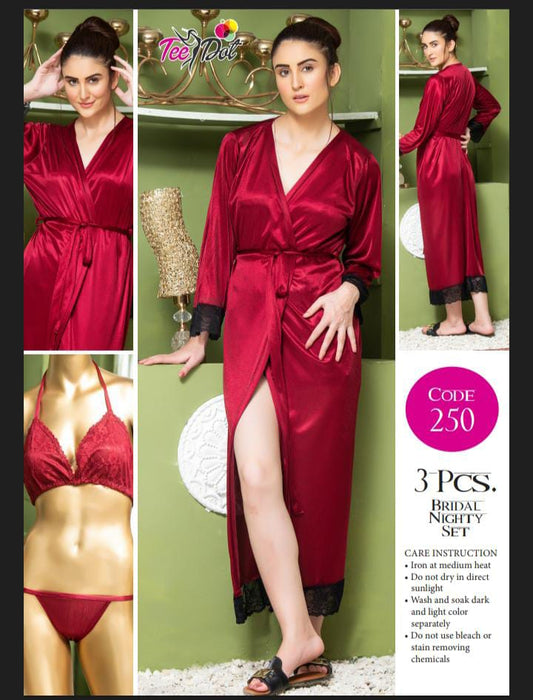 Buy Silk Ladies Nightwear Gowns Online in Pakistan