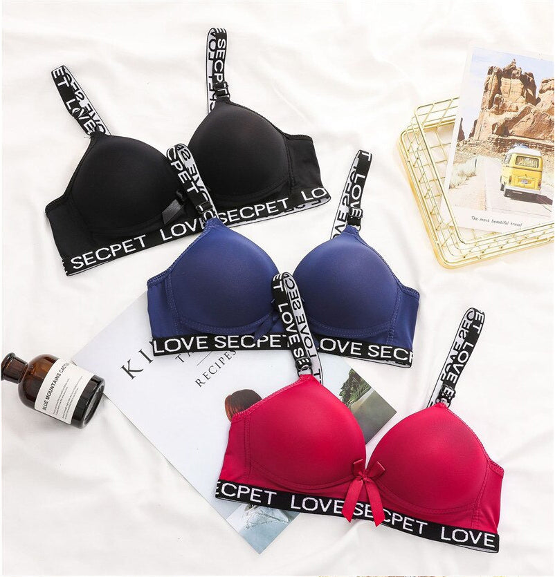 Love Secret Straps Push Up Back closure Bra for Women