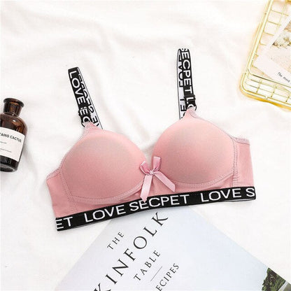 Love Secret Straps Push Up Back closure Bra for Women