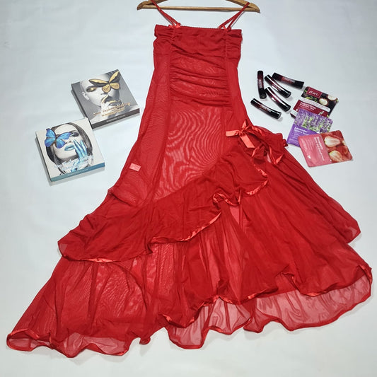 Flourish Nighty Set 2 Piece Night Wear For Women / Bridal Transparent Night Dress / Nighty for girls P8169